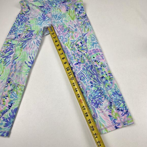 Lilly Pulitzer Luxletic Pants Womens Small Patterned Activewear Yoga Athletic - Picture 7 of 10